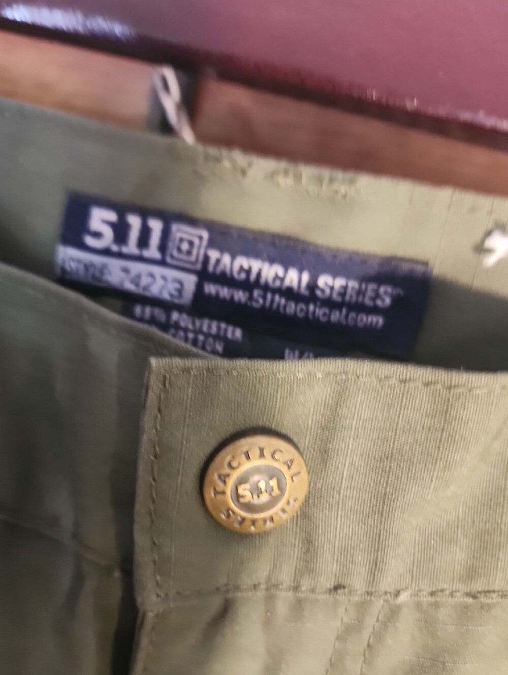 5.11 Tactical Olive Cargo Pants - Picture 4 of 8